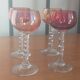 Verres à liqueur en verre soufflé