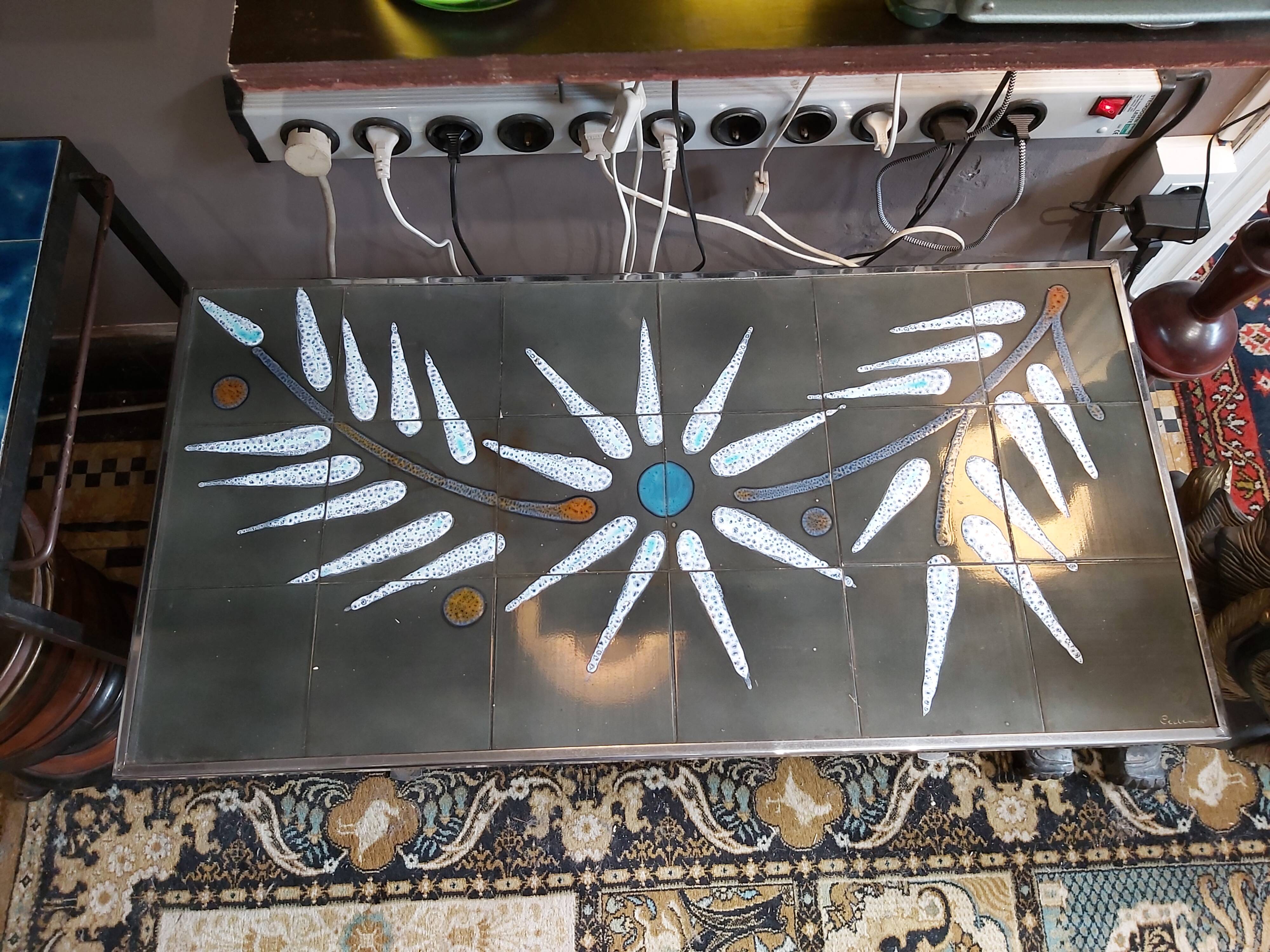 Signed vintage coffee table