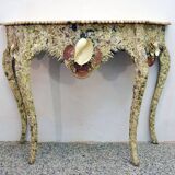 Mid-century french shell console table
