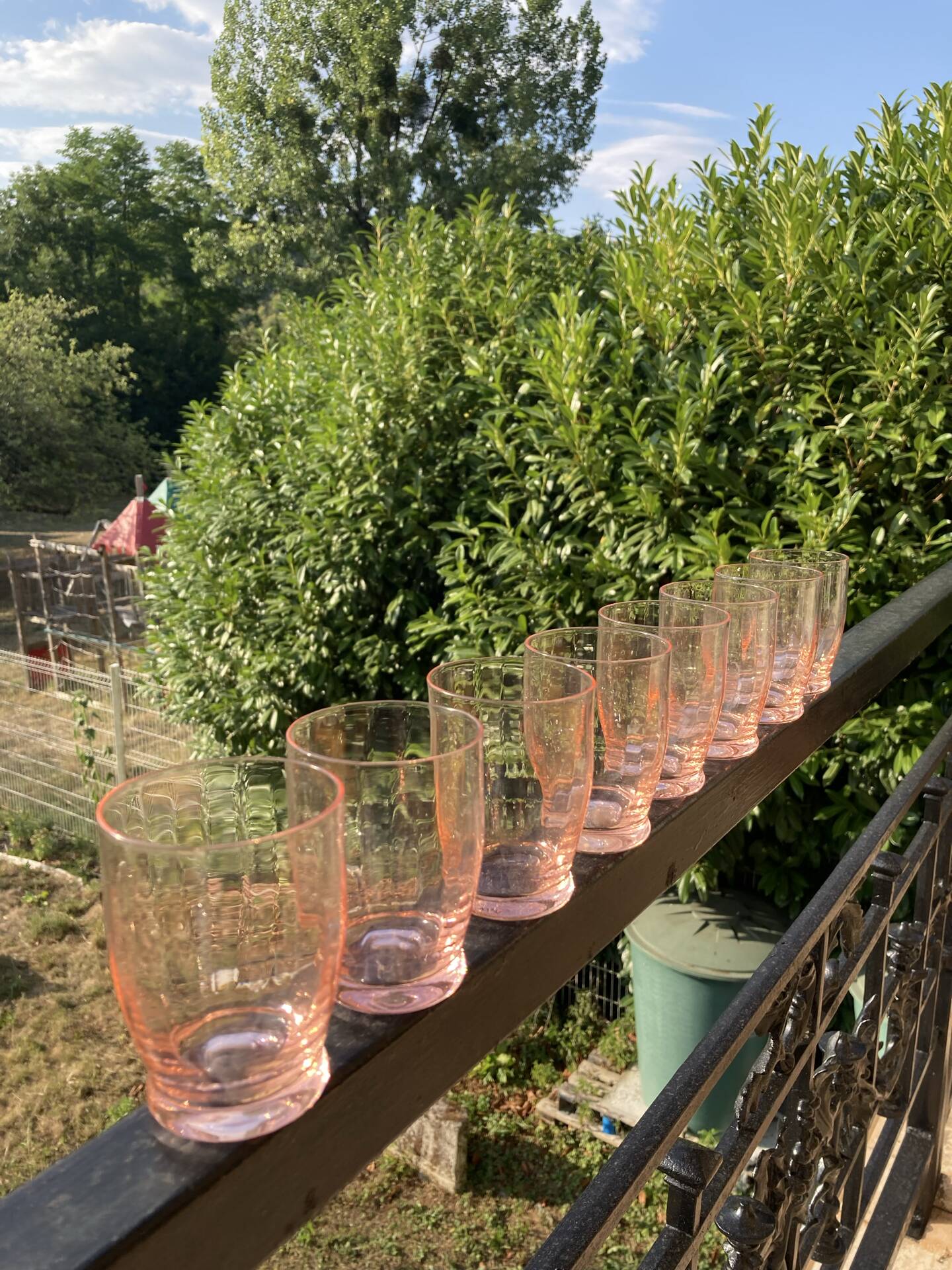 Service of orangeade in antique Rosaline.