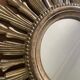 70'S golden resin sun mirror