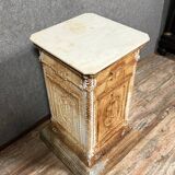 Renaissance style cast iron pedestal column