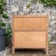 Commode pieds compas et chêne brut massif  1960