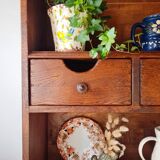 Ancient library in solid wood