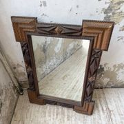 Miroir Tramp art 1900 folk art France