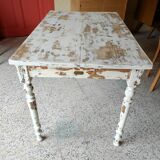 Renovated patinated table