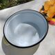 Yellow enamelled sheet metal basin 50/60s