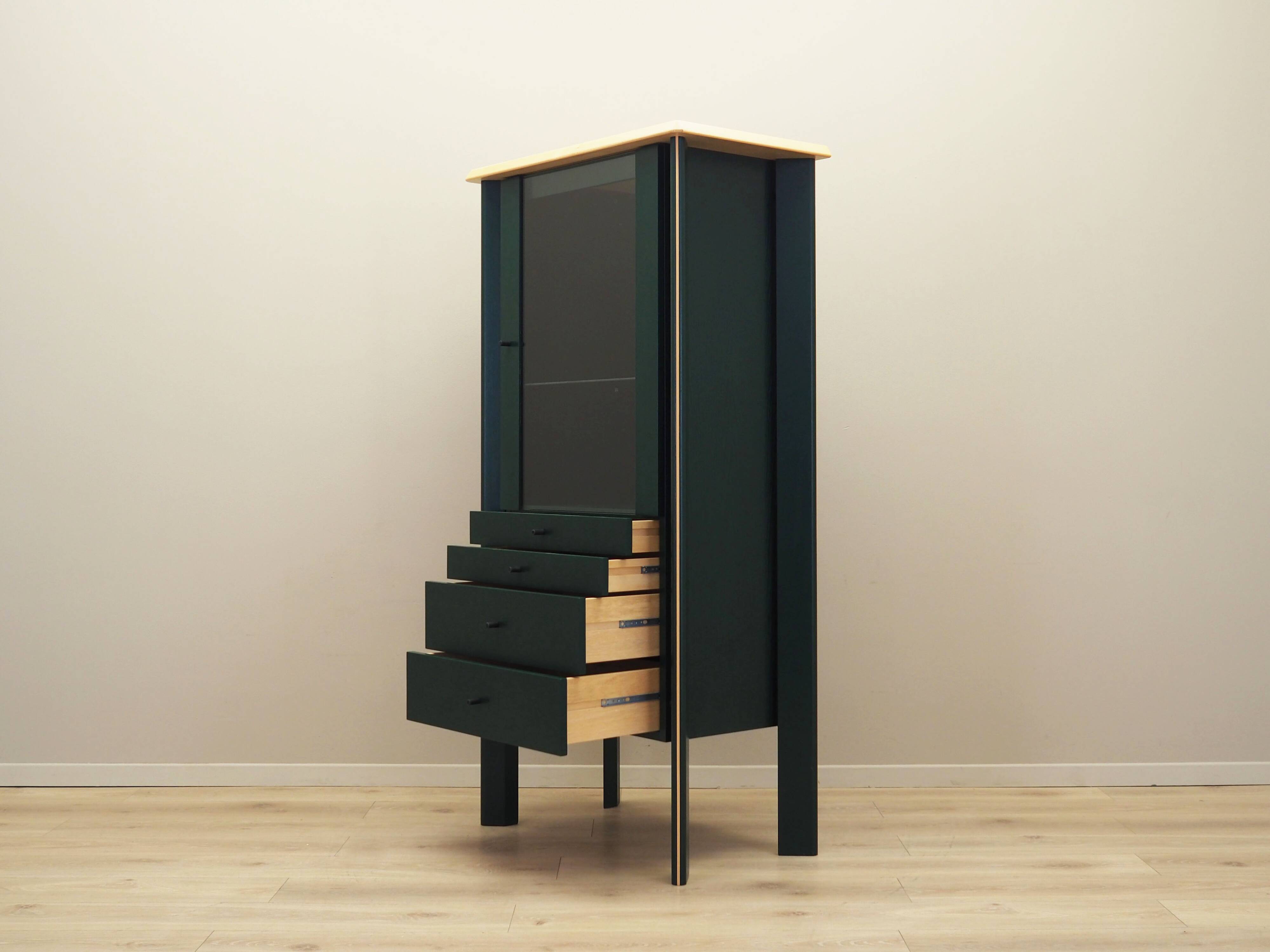 Oak showcase, Danish design, 1980s, production: Denmark