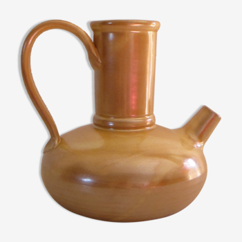 Enamelled terracotta pitcher, from Vallauris.