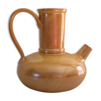 Enamelled terracotta pitcher, from Vallauris.
