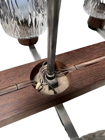 Art Deco light fixture composed of six lights