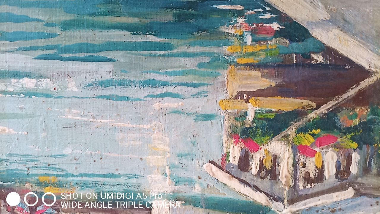 Edouard Leverd (1881-1950) oil on cardboard - 35 x 27 cm - bridge in Paris 1937