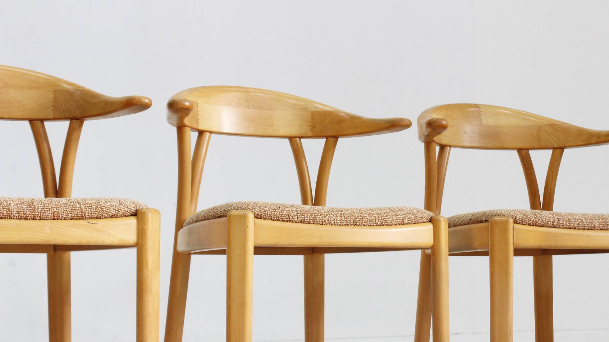 Vintage Danish dining chairs 1960s set of 4
