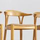 Vintage Danish dining chairs 1960s set of 4