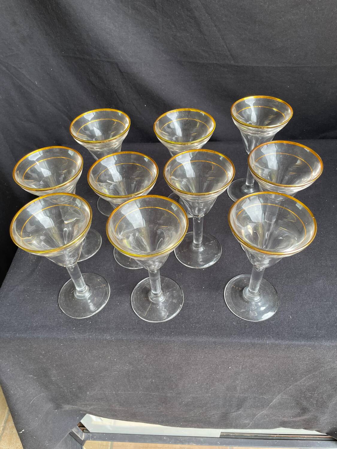 10 40s bistro glasses