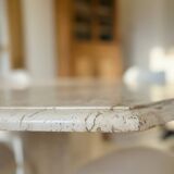 Travertine dining table