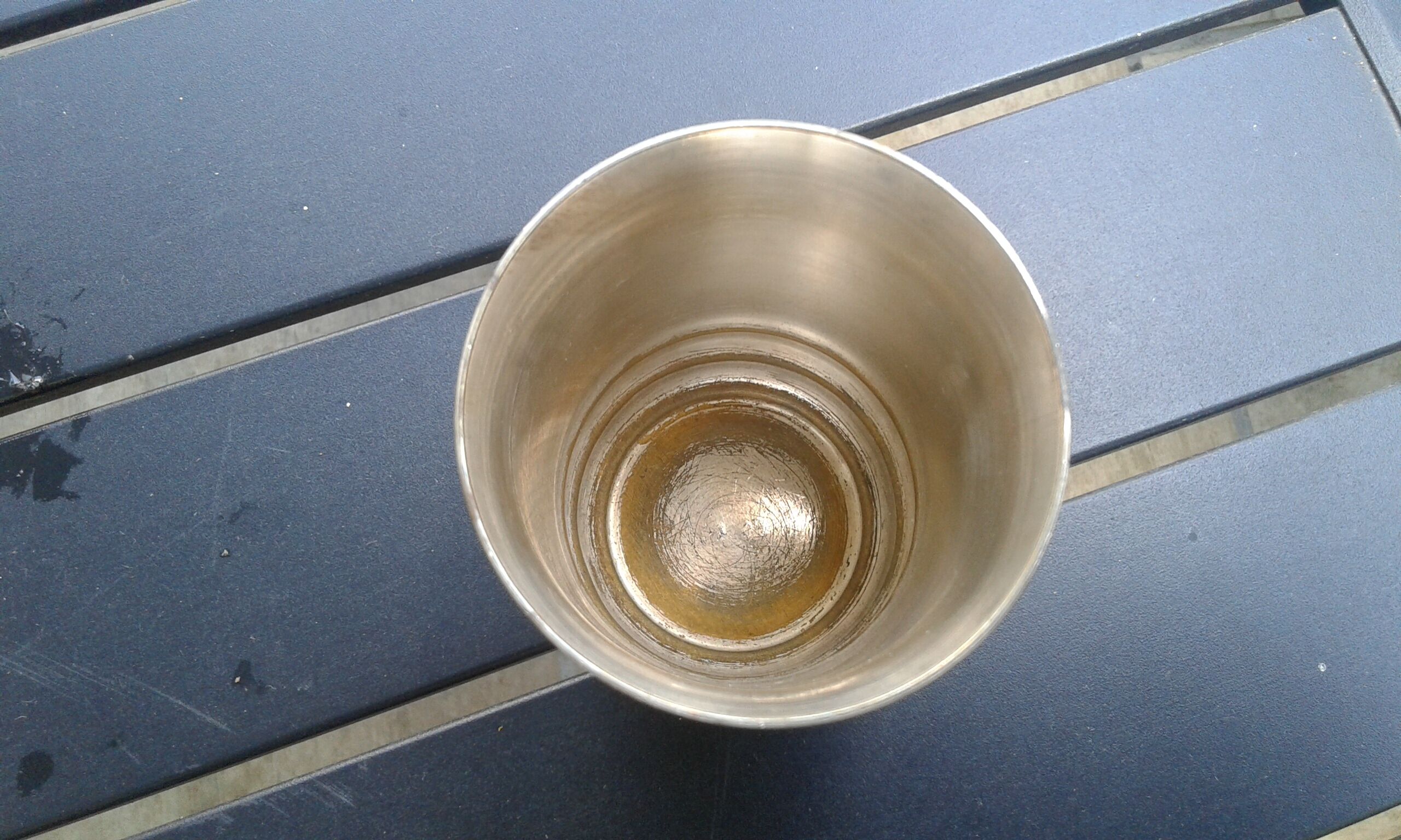 baptismal box. cup .spoon and fork