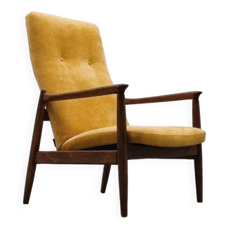 1965 Edmund Homa Chair, Model GFM-64 High Back in Yellow
