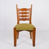 Set of 6 Guillerme and Chambron chairs for Your Home, France, 1950s