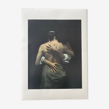 Litho. by Santiago Carbonell. The embrace.