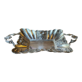 Empty pocket in silver metal