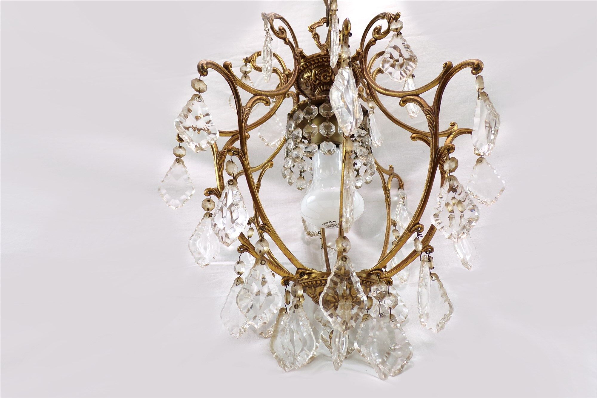 Vintage chandelier with stamp