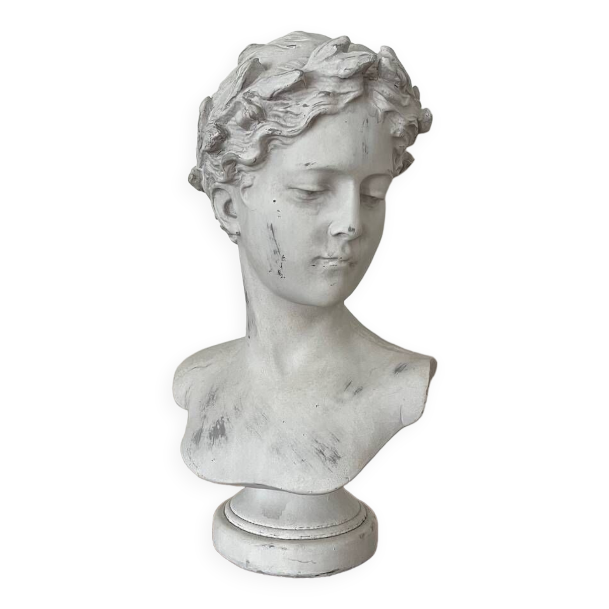 Buste antique en bois