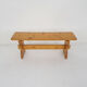 Scandinavian modern pinewood bench, 1960's