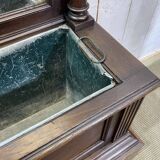 Vestiaire en chêne de la fin XIXème avec sa jardinière