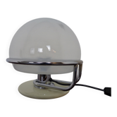 Italian glass and chromed steel table lamp, 1960s