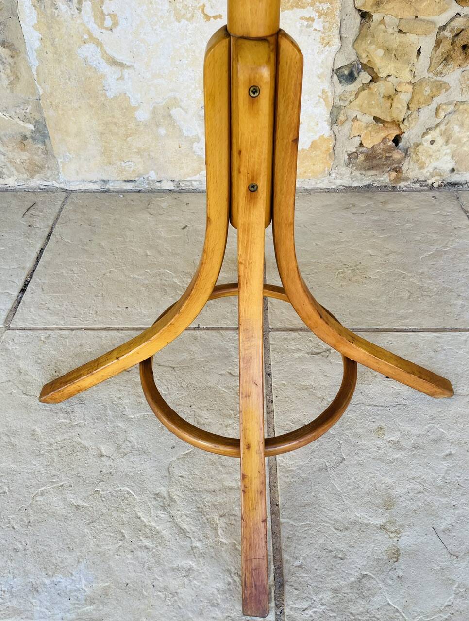 Vintage coat rack on legs by Baumann, circa 60s.