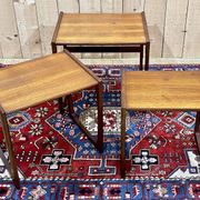 Set of 3 teak nesting tables from the GPlan brand from the 1970s - Series D