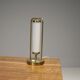 Bauhaus table lamp brass & opaline glass 1930s Czech Republic