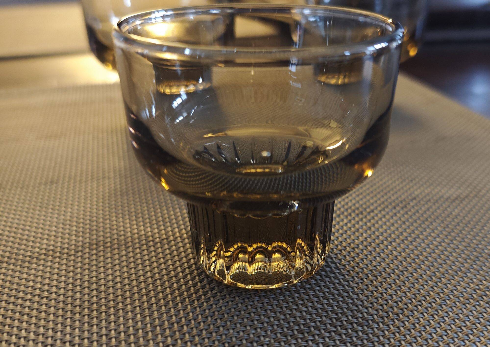 Set of 4 Italian Smoked Glasses - 1960s