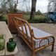 Vintage wicker bench