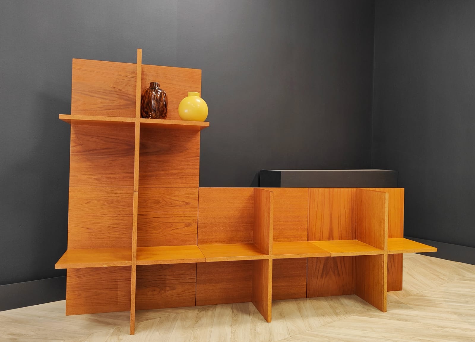 Mid Century compartment cabinet | Vintage - bookcase, display