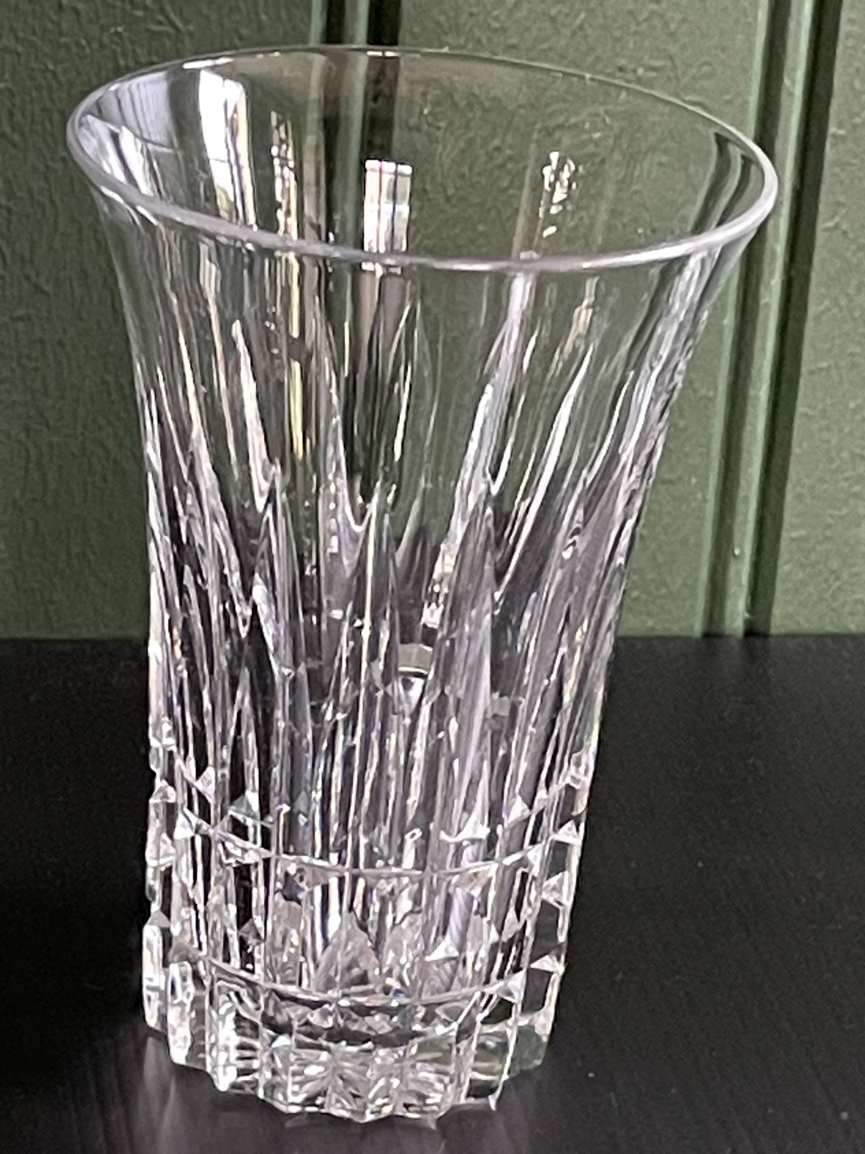 6 large crystal fruit juice glasses by Villeroy and Boch