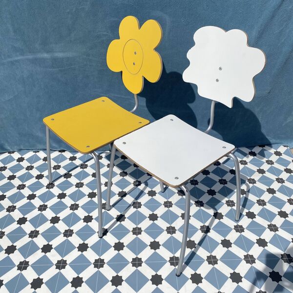 Set of Heart, Cloud, Smiley and Flower chairs by Agatha Ruiz de la Prada