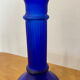 Polished glass candle holder