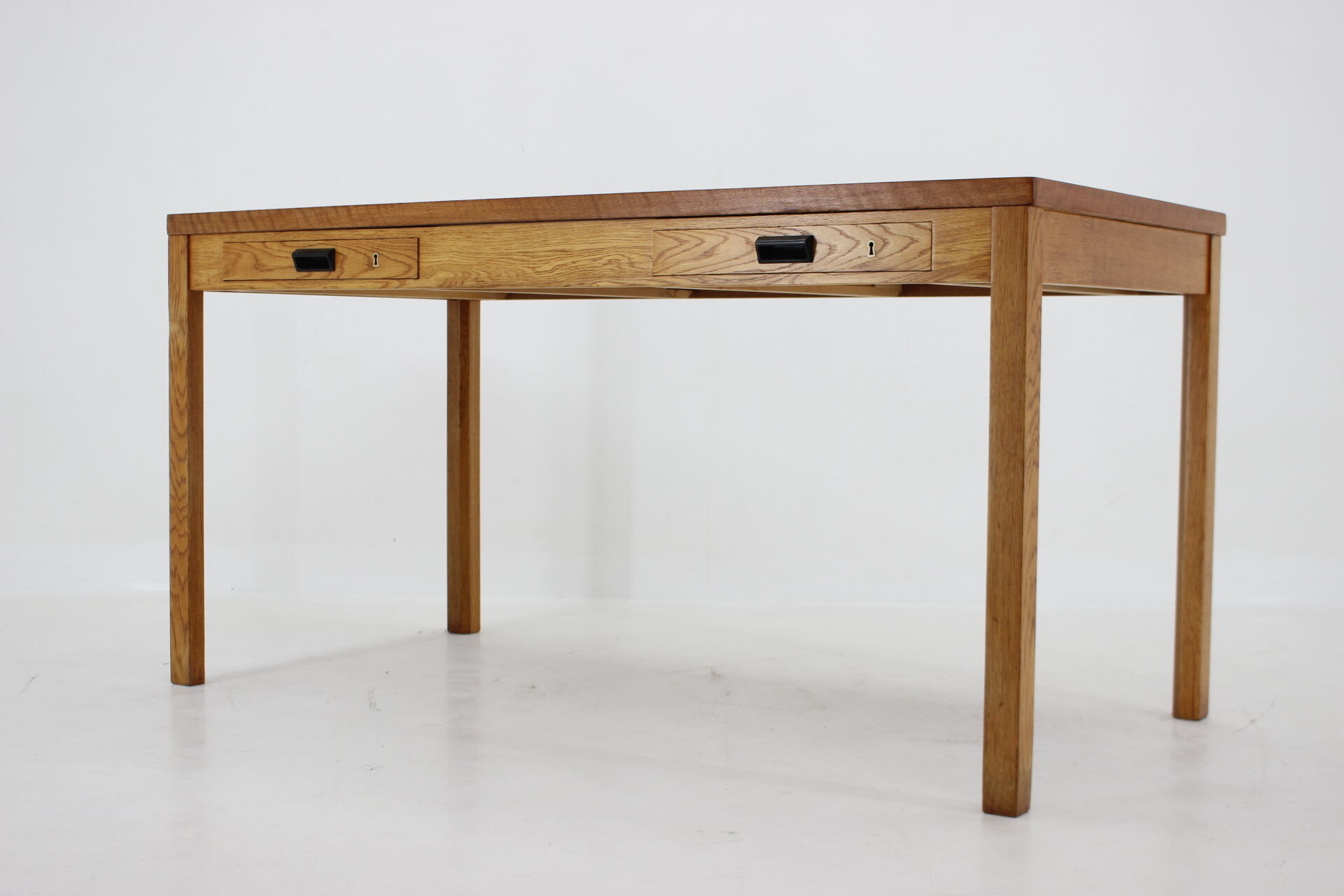 1960s oak danish minimalist writing desk