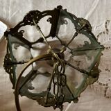 Vintage brass lantern pendant