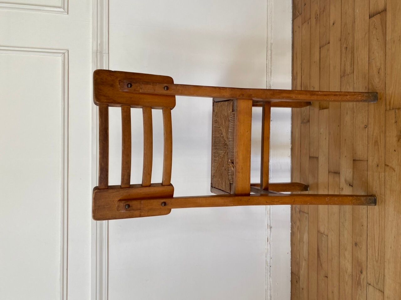 Vintage chair wood Pierre Cruege
