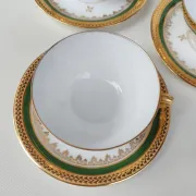 Limoges porcelain coffee service from the 1950s. For 6 people.