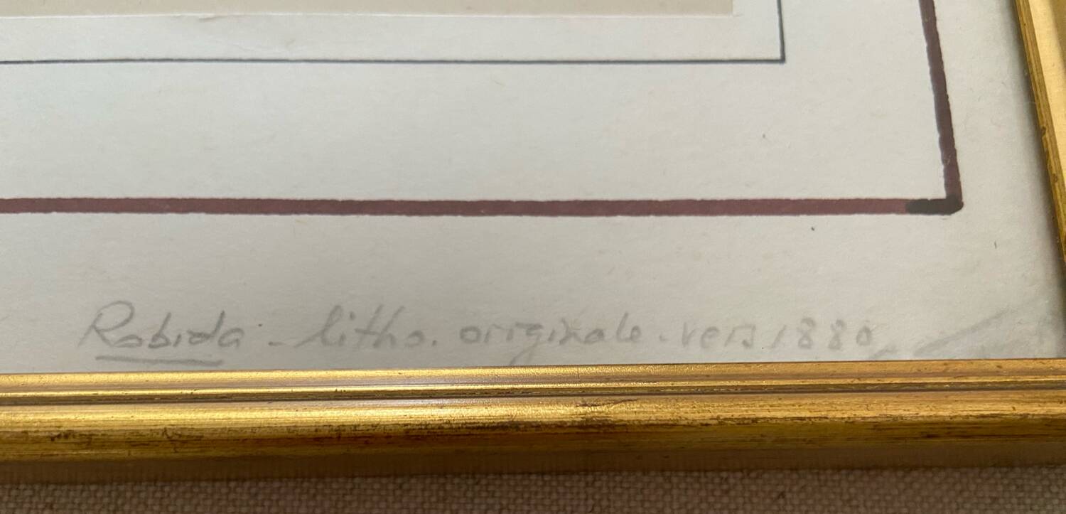 Lithographie originale Le Tréport - Robida