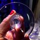 Suite of 16 champagne flutes in baccarat crystal carcassonne model