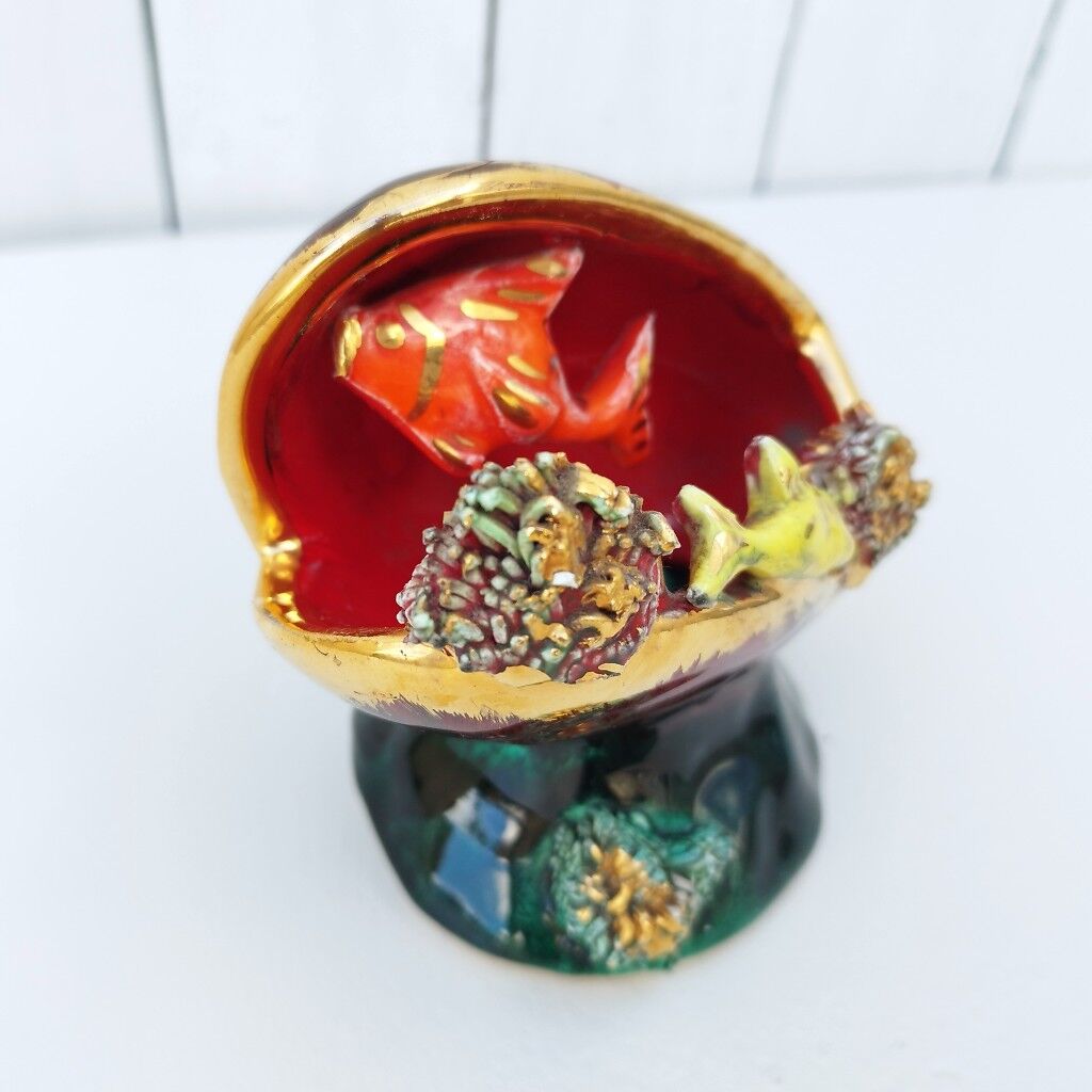 Ceramic night light mold of vallauris vintage