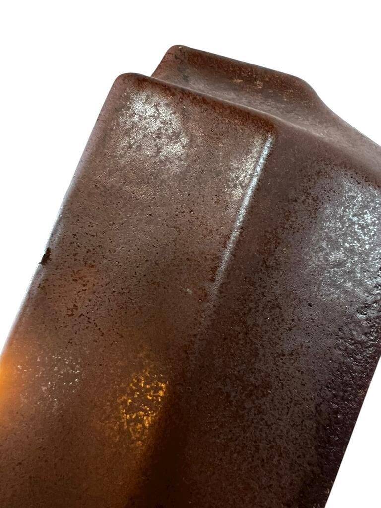 Vintage ceramic wall sconce, fat lava