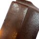 Vintage ceramic wall sconce, fat lava