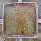 Lot of 5 square plates gres pyrite Pierre Digan La Borne