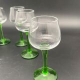 Digestive glasses on foot, mini Gewurztraminer glasses